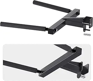 Photo 1 of SELEWARE Y-Shaped Dip Bar for 2"x2" or 3"x3" Power Rack with 5/8" or 1" Holes, Heavy Duty Dip Bar Attachment with Non-Slip Grips, Squat Rack Accessories for Home Gym Strength Training
