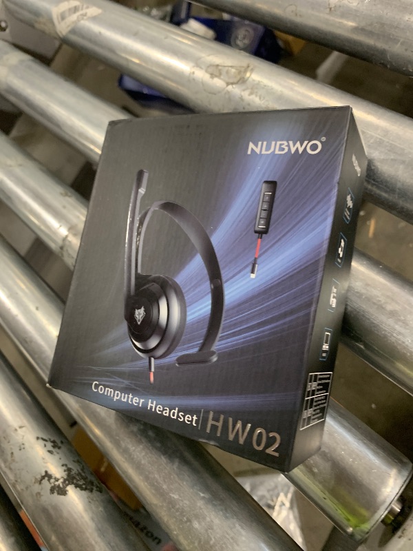 Photo 1 of NUBWO HW02 USB C/3.5 Headset with Microphone,Computer Headset with in-line Mute & Volume Control,Wired Headset for Laptop,Skype,Zoom,Call Center,Meetings,Webinar,Home, Black, HW02C-WY-NUBWO-BLACK
