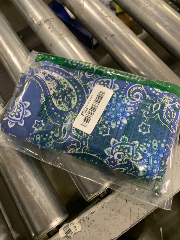 Photo 1 of GUSTARIA Protective Sleeve for Mahjong Racks and Pushers,Blue Printed Mahjong Pusher Drawstring Bag(23.6 Inches)