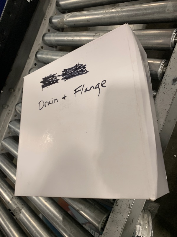 Photo 1 of Fibetter 4 Inch Square Shower Drain Brushed with PVC Bonding Flange, Bonding Drain Shower Flange Kit 304 Stainless Steel Drain Grate for Low Profile Tiles, CUPC Certified