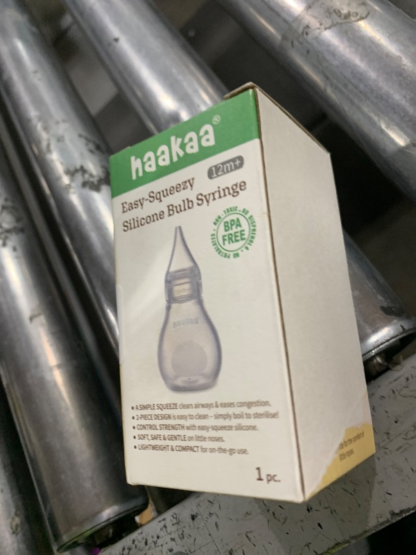 Photo 1 of Haakaa Silicone Baby Nasal Aspirator | Nose Bulb Syringe | Easy-Squeezy Baby Nose Cleaner, Newborn Infant &Toddler - BPA Free Silicone