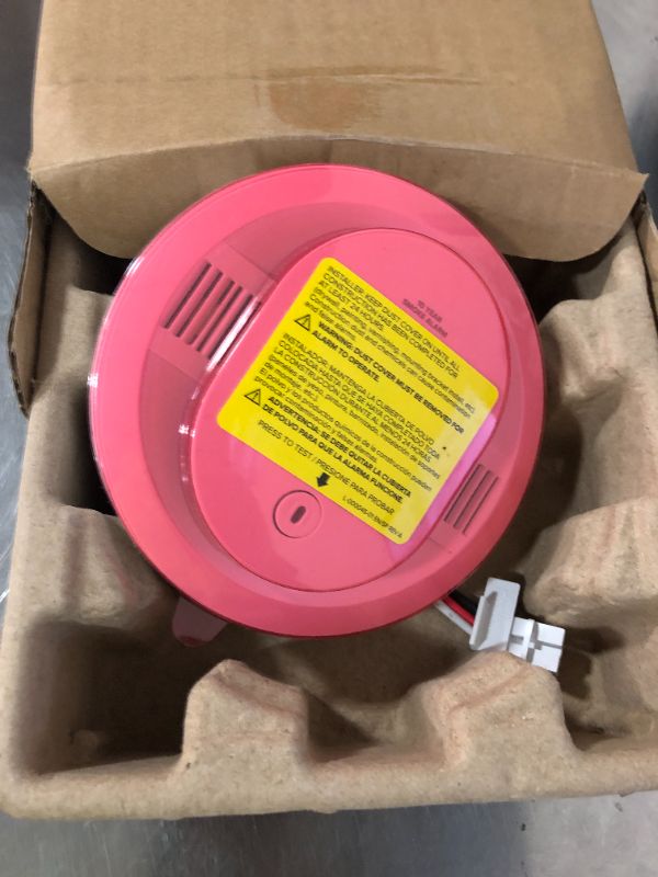 Photo 1 of Kidde Hardwired Smoke Detector, 10-Year Battery Backup, Interconnectable, LED Warning Light Indicators, 20SA10