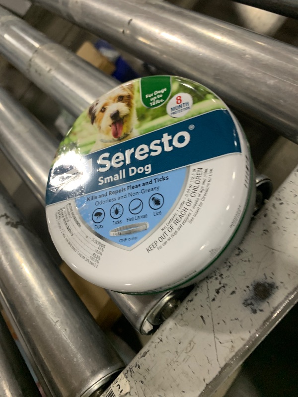 Photo 1 of Seresto Small Dog Vet-Recommended Flea & Tick Treatment & Prevention Collar for Dogs Under 18 lbs. | 8 Months Protection