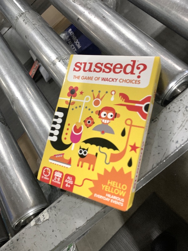 Photo 1 of SUSSED The Wacky ‘What Would You Do?’ Card Game - Social Fun for Kids - Easy Travel Game, Family Activity - Ages 6+ - Yellow Pack