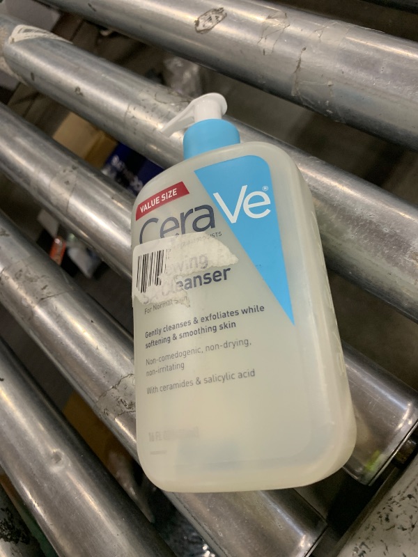 Photo 1 of CeraVe Renewing Salicylic Acid Cleanser, Formulated With Hyaluronic Acid, Niacinamide, & Ceramides, Gentle BHA Exfoliating Face Wash Smooths & Softens Skin, Non Comedogenic & Fragrance Free, 16 Ounce