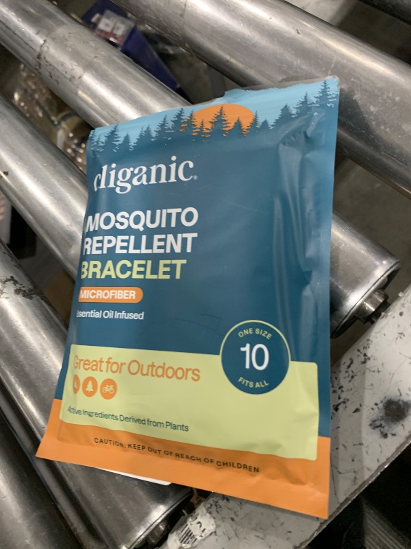 Photo 1 of Cliganic Mosquito Repellent Microfiber Bracelets (10 Count) - for Adults and Kids, DEET Free Wristbands