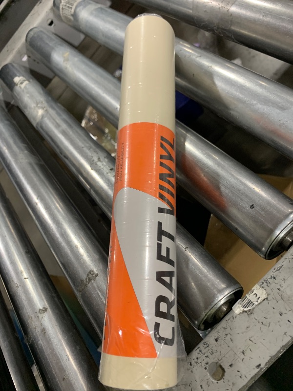 Photo 1 of WRAPXPERT Ivory White Permanent Vinyl 12" x10ft, Cream Vinyl for Cricut,Matte Satin Cream Adhesive Vinyl Roll for Cricut,Silhouette