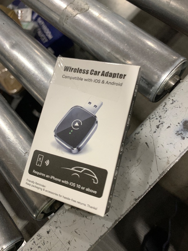Photo 1 of Redlake Wireless CarPlay Adapter for iPhone 2025 Wireless Apple CarPlay Adapter Mini Size with Cable USB & USB-C/Type-C Plug and Play Stable Connection and No Delay