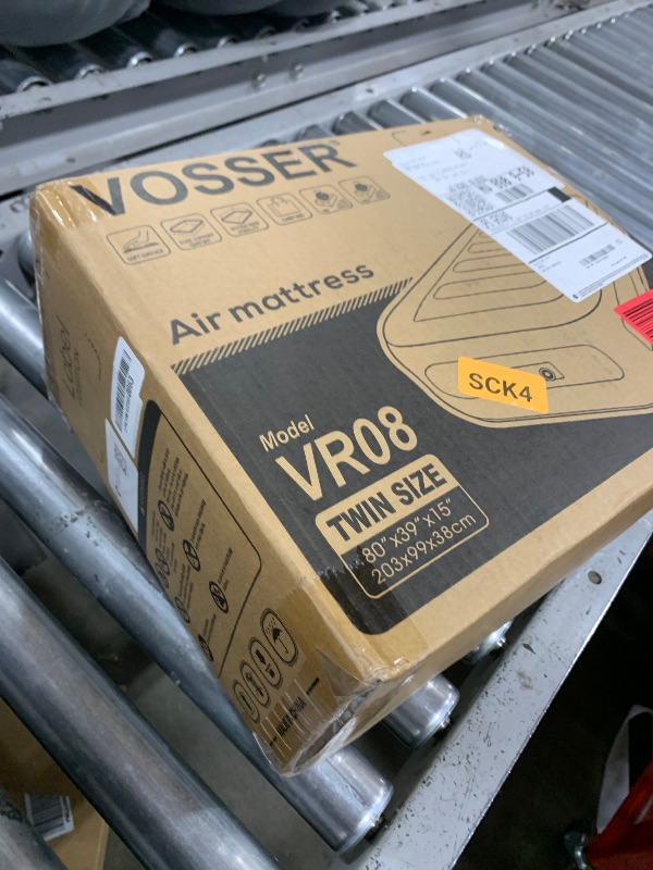 Photo 1 of VOSSER Twin Air Mattress with Built-in Pump,Fast & Easy Inflation/Deflation Inflatable Mattress, Foldable Blow Up Mattress with Storage Bag, Inflatable Bed for Home, Camping & Guests