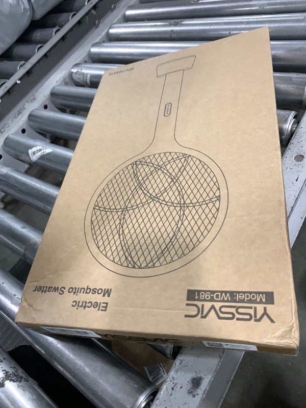 Photo 1 of YISSVIC Electric Fly Swatter 4000V Bug Zapper Racket Dual Modes Mosquito Killer with Purple Mosquito Light Rechargeable for Indoor Home Office Backyard Patio Camping