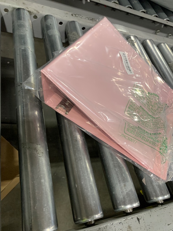 Photo 1 of SUNEE 3 Ring Binder 2 Inch, Clear View Binder Three Ring PVC-Free (Fit 8.5x11 Inches) for School or Office Supplies, Pink, 1 Pack