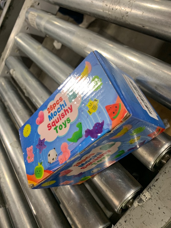 Photo 1 of Squishy Toys, 28 Pack Squishies and Cards Party Favors for Kids 4-8 8-12 Treasure Box Classroom Prizes Mochi Squishy Cat Fidget Toys Stress Relief Goodie Bags Easter Basket Stuffers Birthday Gifts
