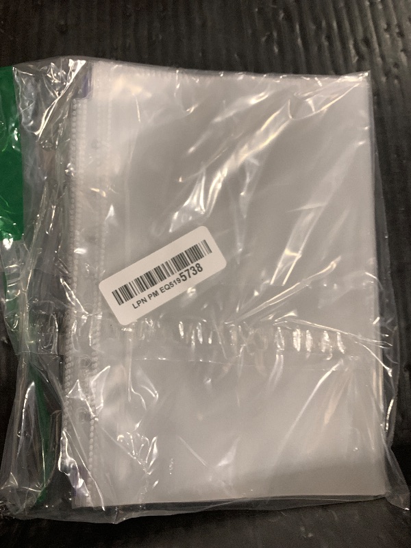 Photo 1 of RUBEX Mini Heavyweight Sheet Protectors - 25 Sheets | Top Loading, Reinforced 7-Hole 5.5 x 8.5 Inch |Mini Ring Binders for Page Protectors, Acid-Free, Archival Safe for Documents and Photos