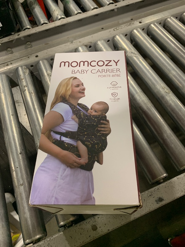 Photo 1 of Momcozy Baby Carrier - Ergonomic, Cozy and Lightweight Carrier for 3-24 Months, Effortless to Put On, Ideal for Hands-Free Parenting, Enhanced Lumbar Support, Purehug for Infant to Toddler, Black