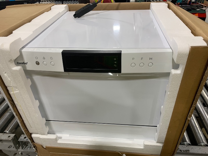 Photo 1 of COMFEE\u2019 Countertop Dishwasher Energy Star Portable Dishwasher 6 Place Settings Mini Dishwasher with 8 Washing Programs Speed Baby-Care ECO& Glass
