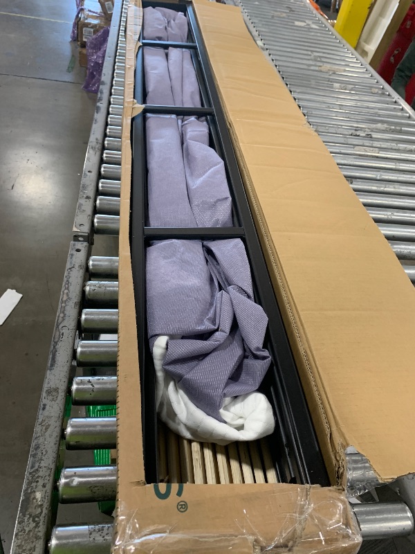 Photo 1 of ZINUS Metal Box Spring with Wood Slats, 9 Inch Mattress Foundation, Sturdy Steel Structure, Easy Assembly, King