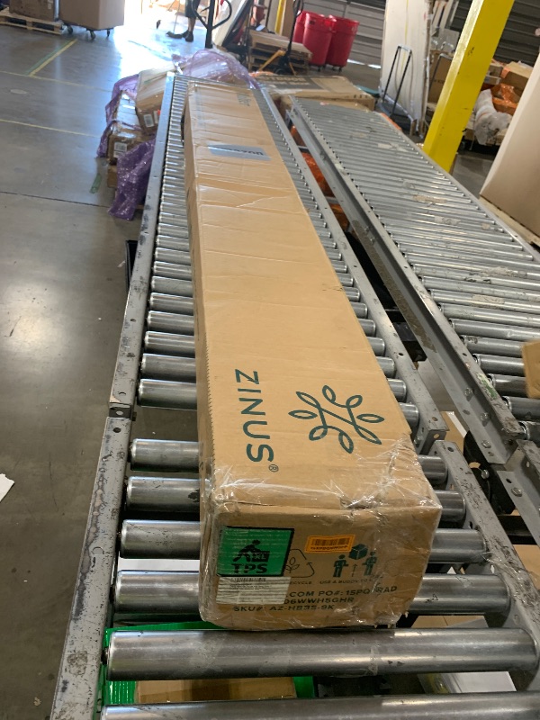Photo 1 of ZINUS Metal Box Spring with Wood Slats, 9 Inch Mattress Foundation, Sturdy Steel Structure, Easy Assembly, King