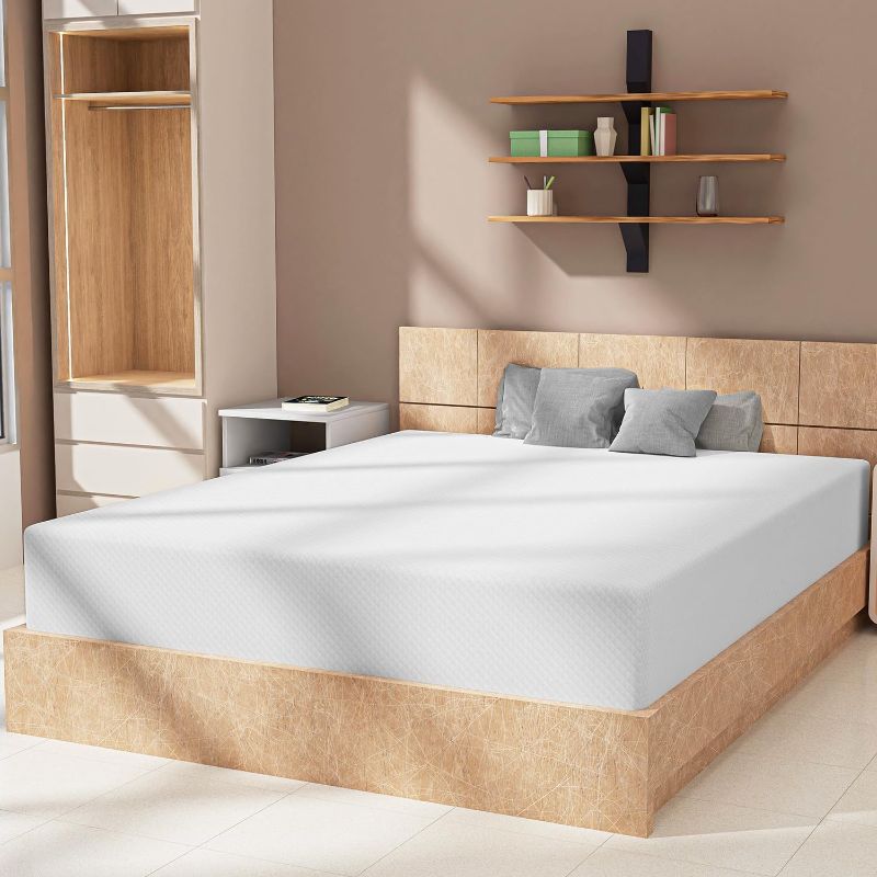 Photo 1 of MEM-10Q303-White 10 inch Queen Memory Foam Mattress in a Box