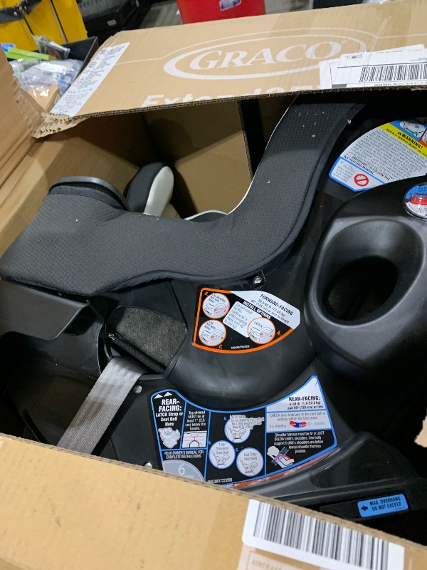Photo 1 of Graco Extend2Fit Convertible Baby Car Seat, Rear and Forward Facing, Adjustable Extension Panel for Extra Legroom, Gotham