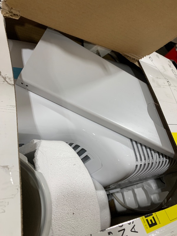 Photo 1 of BLACK+DECKER Portable Air Conditioner, 9,000 BTU (5,300 BTU SACC) for Rooms up to 400 Sq. Ft., Portable AC with Follow Me Remote Control and Window Kit, BPACT08WT, White