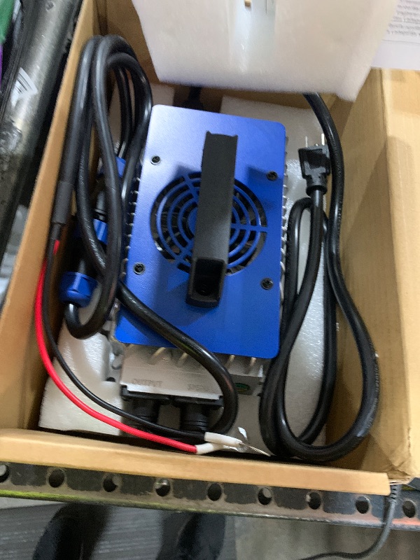 Photo 1 of DC HOUSE 48V 18A Lithium Battery Charger, 900W Fast Charger, Charging Efficiency ? 93%, IP65 Waterproof Anti-Fall with Cooling Fan, Suitable for 48V Golf Cart/Forklift/Ship Lithium Battery