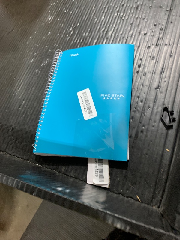 Photo 1 of Five Star Spiral Notebook, 2 Subject, College Ruled Paper, 6" x 9-1/2", 80 Sheets, Fights Ink Bleed, Water Resistant Cover, Tidewater Blue (840029CG1-ECM)
