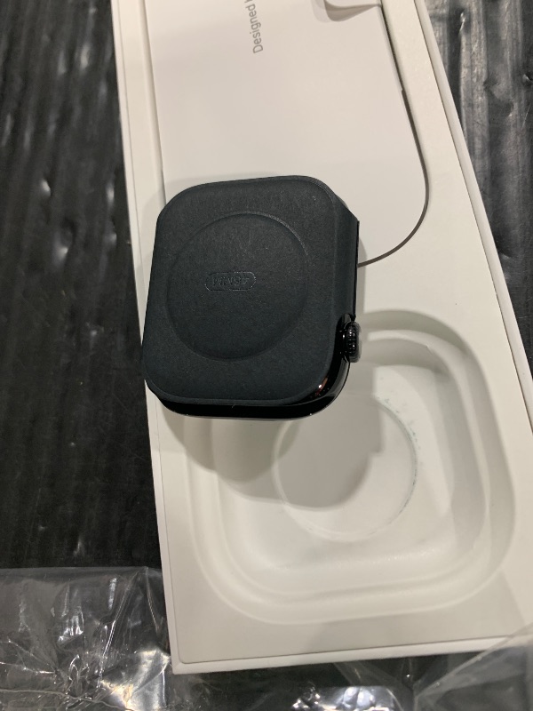 Photo 1 of Apple Watch Series 10 [GPS 46mm case] Smartwatch with Jet Black Aluminium Case with Black Sport Band - M/L. Fitness Tracker, ECG App, Always-On Retina Display, Water Resistant