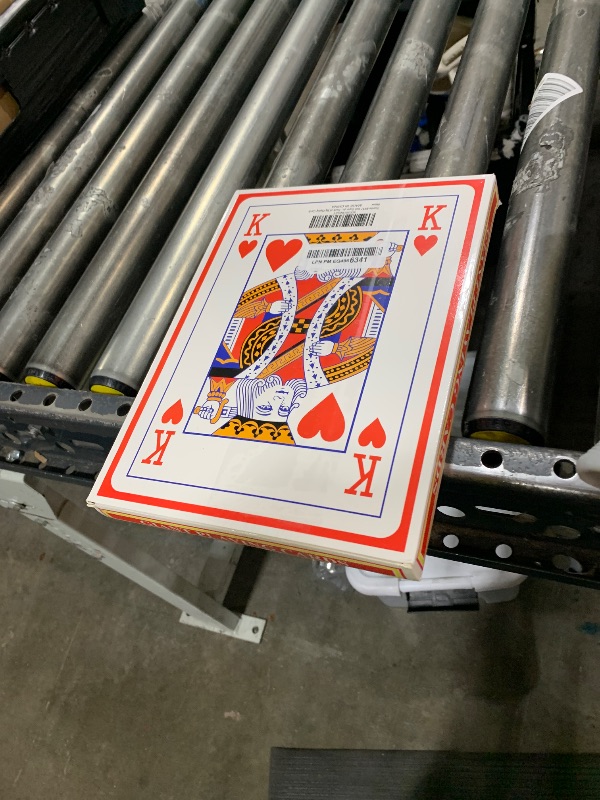 Photo 1 of Yuanhe Jumbo Giant Playing Card Deck - 8X11 Inch Large Oversized Cards - Super Big Game Theme Full Deck - For Kids, Adults, Casino Party Decorations