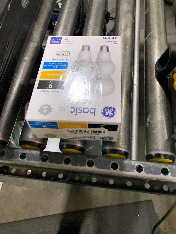 Photo 1 of GE Basic Light Bulbs, 60 Watt, Soft White, A19 (4 Pack)