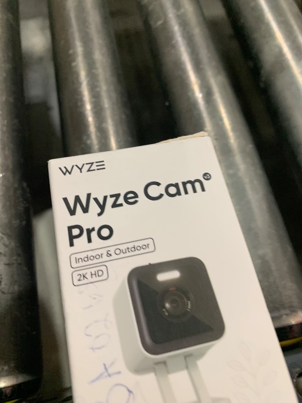 Photo 1 of Wyze Cam v3 Pro Wired 2K Outdoor/Indoor Wi-Fi Camera for Home Security, Pet Baby Kids Elderly Monitoring, Edge AI, Color Night Vision, Spotlight Camera, Works with Alexa & Google Assistant, White