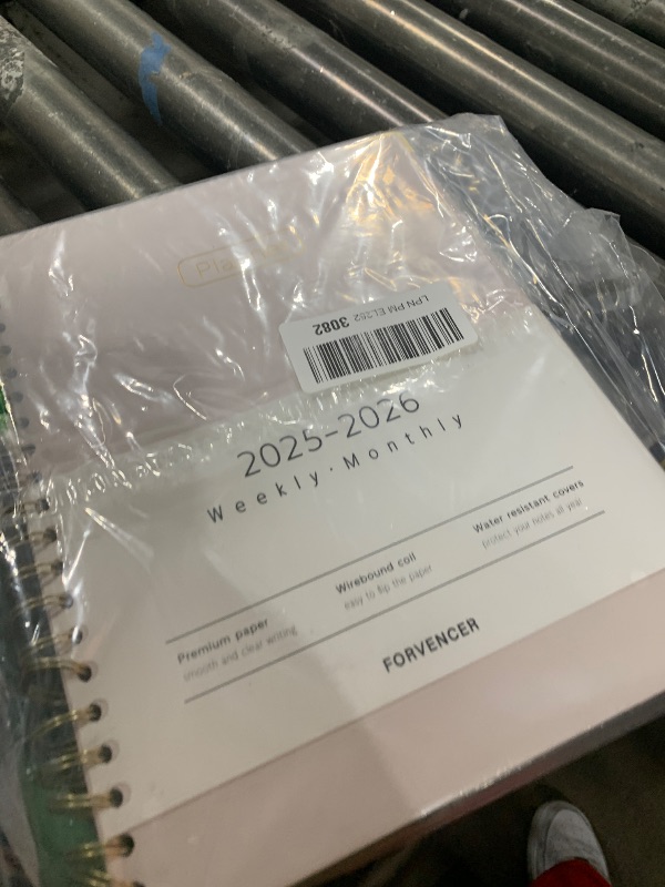 Photo 1 of Forvencer Academic Planner 2025-2026, Hardcover Weekly & Monthly Calendar Planner, July 2025 - June 2026, 8.5" x 11", Daily Agenda Book with Tabs, College Organizer Notebook, School Supplies for Student Teacher Classroom, Beige