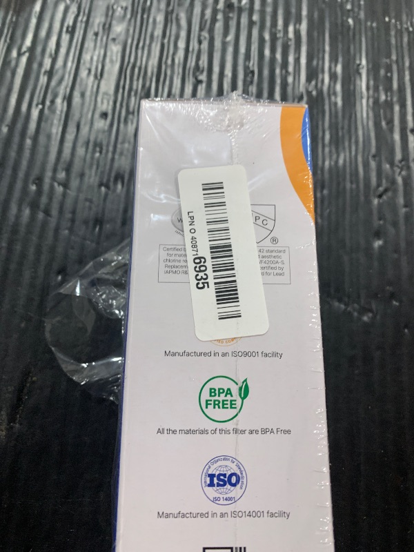 Photo 1 of SAMSUNG Genuine Filter for Refrigerator Water and Ice, Carbon Block Filtration, Reduces 99% of Harmful Contaminants for Clean, Clear Drinking Water, 6-Month Life, HAF-QIN/EXP, 1 Pack