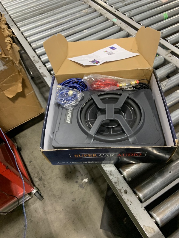 Photo 1 of Feikeer 10" 800W Under Seat Car Subwoofer, Blue-Tooth Subwoofer with Multicolored LED Ambient Light, Portable Car Audio Save Cars Interior Space and Easy to Install On Your Every Car Or Truck.