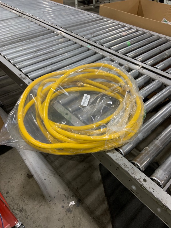 Photo 1 of Grehitk 33ft 1/2'' Flexible Gas Line, CSST Corrugated Stainless Steel Tubing Pipe Kit, Natural Gas Line Propane Pipe Conversion Kit Grill Hose with 2 Male Adapter Fittings (33ft 1/2'')