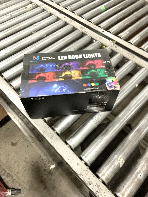 Photo 1 of MICTUNING 2025 Upgraded CM RGB Rock Lights Kits - 12 Pods Multicolor Neon Light Waterproof Underglow Lighting Kit with APP Control & Flashing & Music Mode