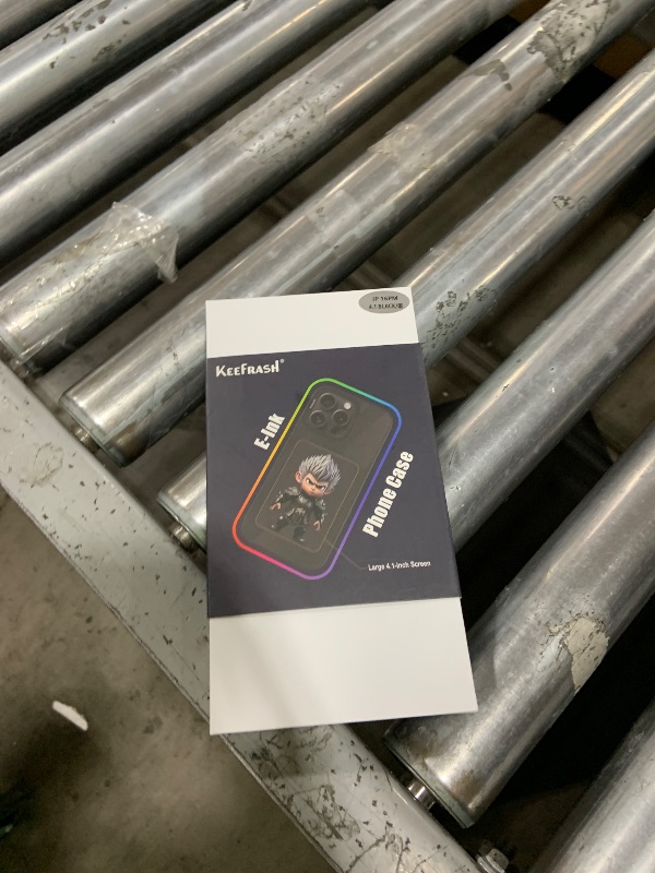 Photo 1 of Keefrash Upgraded Smart Ink Phone Case – 4.1" 4-Color E Ink Screen, 556×800 Resolution, NFC Digital Picture Phone Case, DIY Photo Transfer, Smart Ink Case Compatible with iPhone 16 pro max – Black