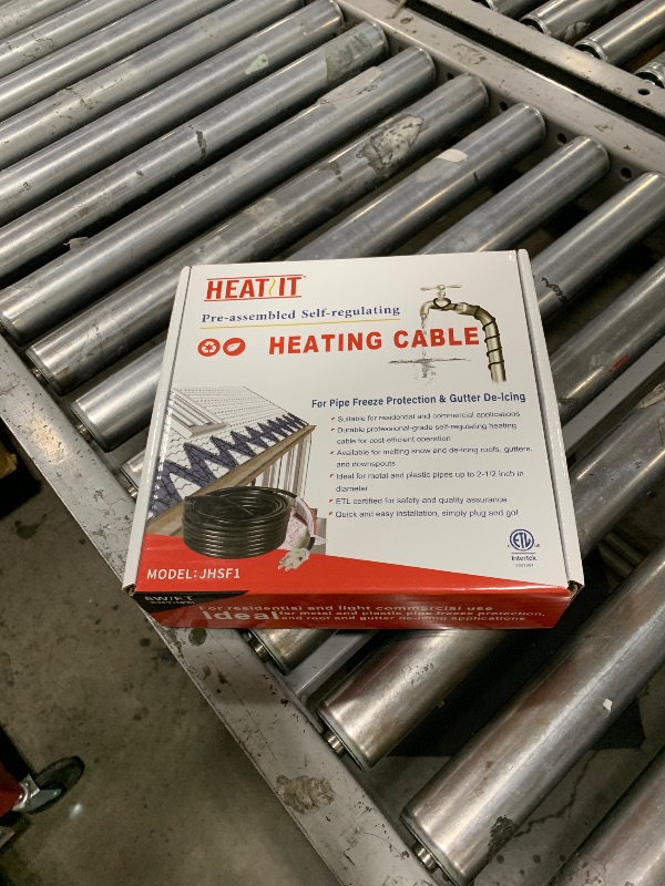 Photo 1 of HEATIT JHSF1 Self Regulating Pre-Assembled Heating Cable 75-feet 120V Roof deicing and Pipe freeze Protection