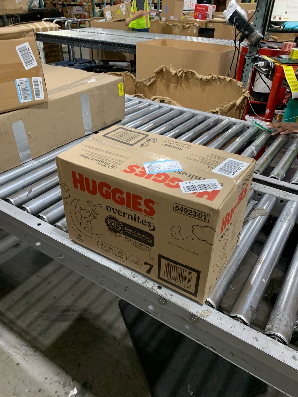 Photo 1 of Huggies Size 7 Overnites Baby Diapers: Overnight Diapers, Size 7 (41+ lbs), 68 Ct (2 Packs of 34), Packaging May Vary