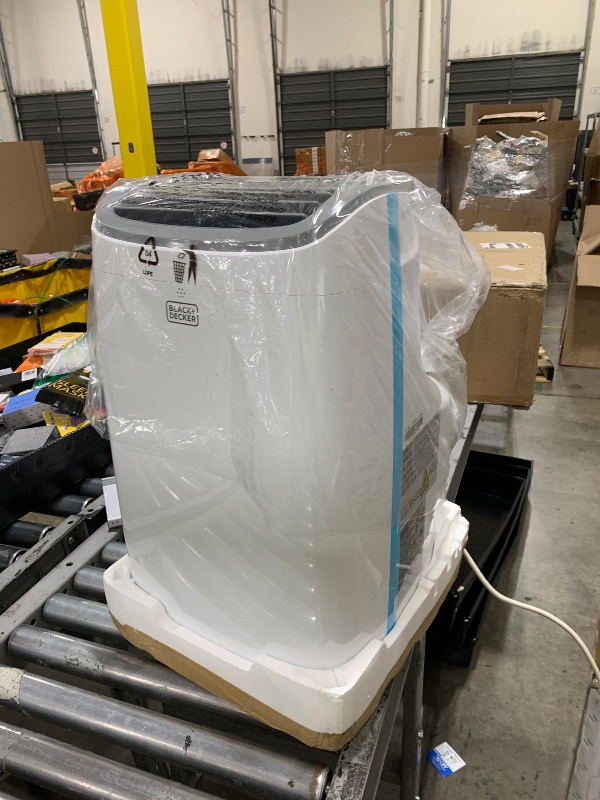 Photo 1 of BLACK+DECKER Portable Air Conditioner, 9,000 BTU (5,300 BTU SACC) for Rooms up to 400 Sq. Ft., Portable AC with Follow Me Remote Control and Window Kit, BPACT08WT, White