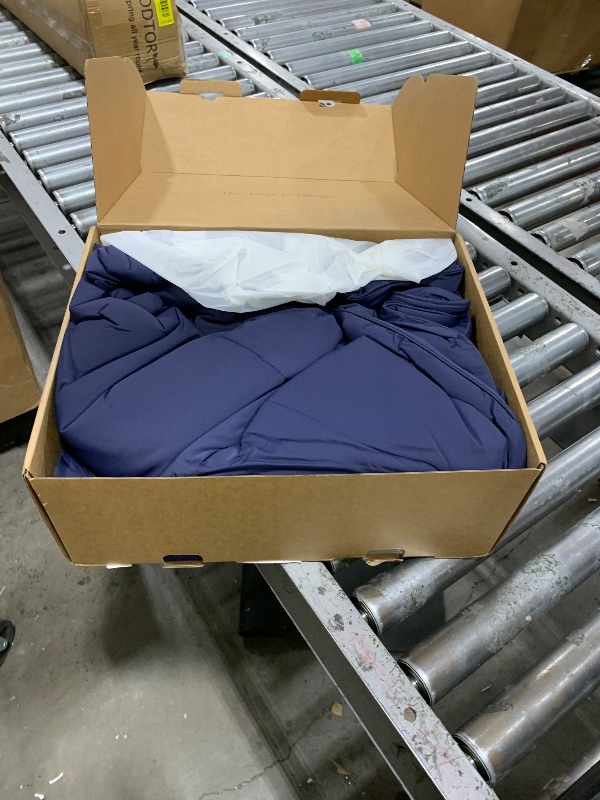 Photo 1 of REST® Evercool® Cooling Comforter, Full/Queen, Blanket for Hot Sleepers, All Season Bedding to Keep Cool for Night Sweats, Breathable Lightweight Blanket, 90"x90" Inches, Midnight Blue