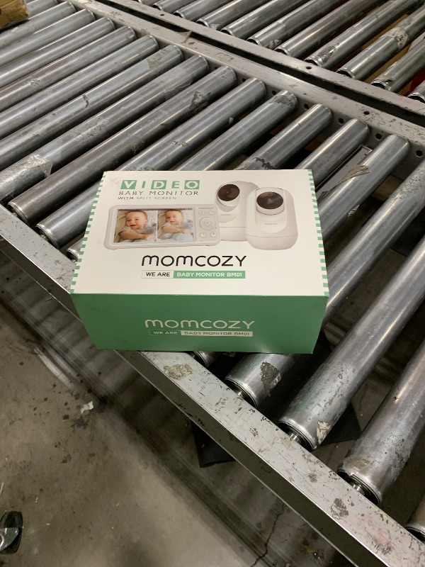 Photo 1 of Momcozy Baby Monitor with 2 Cameras 5’’ 1080P Split Screen Video Baby Monitor with Camera and Audio no WiFi for Baby Safety 5000mAh Battery Infrared Night Vision 2-Way Audio 960ft Range Ideal Gift