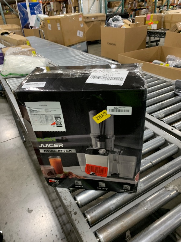 Photo 1 of WHUTO Cold Press Juicer, Juicer Machines with 4.35'' Wide Feed Chute, Stainless Steel Masticating Juicers Easy to Clean, Ergonomic Operational Panel Design, High Juice Yield, Platinum Color Knob