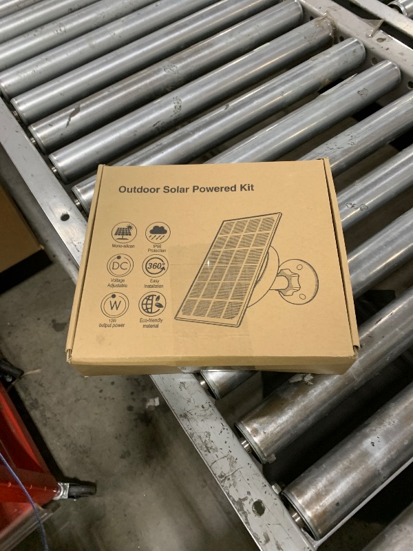 Photo 1 of Zivif 10W Solar Panel for Security Cameras, 5V Solar Charger with USB-C/Micro USB/DC 5.5x2.1mm Ports, IP66 Waterproof, Adjustable Mount & 7.2FT Cable