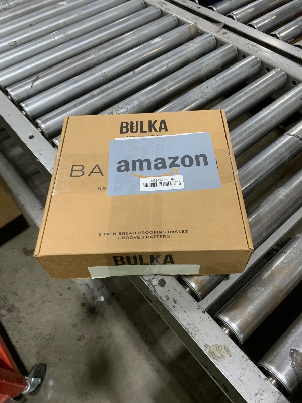 Photo 1 of Bulka Large Round 9" 1kg Groove Banneton Bread Proofing Basket Pressed Wood Pulp, Sourdough Proofing Basket - Non-Stick Bread Proofing Bowl Sourdough Bread Baking Supplies, Made in Germany.