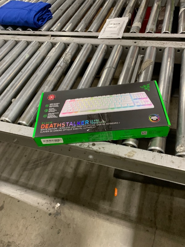 Photo 1 of Razer DeathStalker V2 Pro TKL Wireless Gaming Keyboard: Low Profile Optical Switches Linear Red - HyperSpeed Wireless & Bluetooth - Chroma RGB - Up to 200 Hr Battery - Snap Tap - White