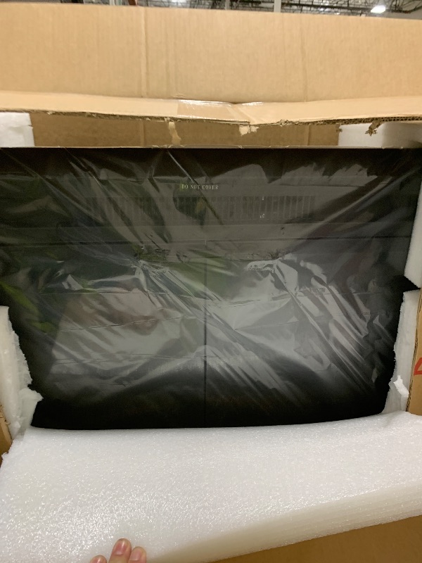 Photo 1 of Benrocks 36” Electric Fireplace Inserts with Glass Door and Mesh Screen, Multicolor Flames & Fire Crackling Sounds, Timer, Overheating Protection Fireplace Heater, 750/1500W