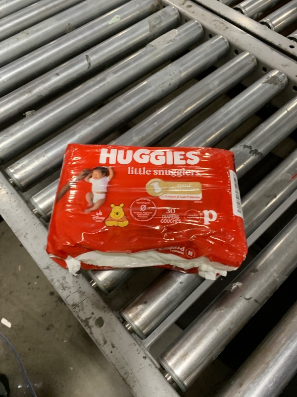 Photo 1 of Huggies Newborn Diapers, Little Snugglers Baby Diapers, Size Preemie (up to 6 lbs), 30 Count