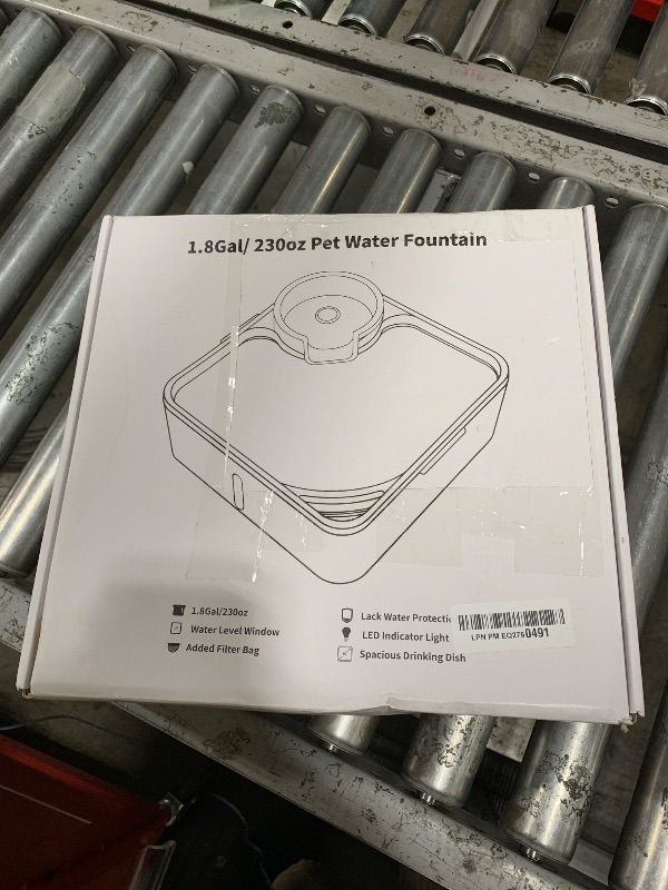 Photo 1 of Kastty 2 Gallon Dog Water Fountain Ultra Large/Wide Pet Fountain BPA-Free Premium Dog Water Bowl Dispenser with 5 Filtration Safe Pump& LED Shortage Reminder, Large Dogs Cats& Multi-Pet Home