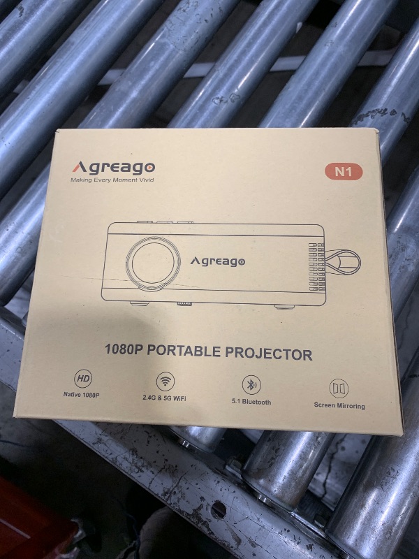 Photo 1 of 15000 Lumens Outdoor Movie Projector - Native 1080P HD Portable Projector with WiFi 6/Bluetooth 5.2, 300" Screen | Compatible with iPhone, Android, Fire Stick, PS5, Xbox(USB-C Cable) ±15° Keystone