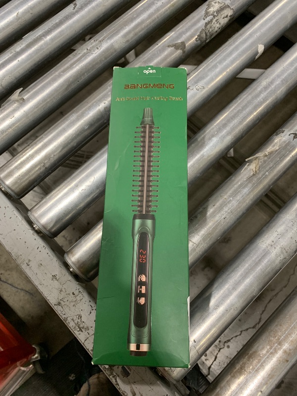 Photo 1 of BANGMENG 3/4 Inch Barrel Thermal Round Brush, Volume Heat Styling Brush for Men and Women Medium Thin Curly Straight Hair, Heated Curling Iron,12 Temperature Setting (1.35 Inch with Bristles)